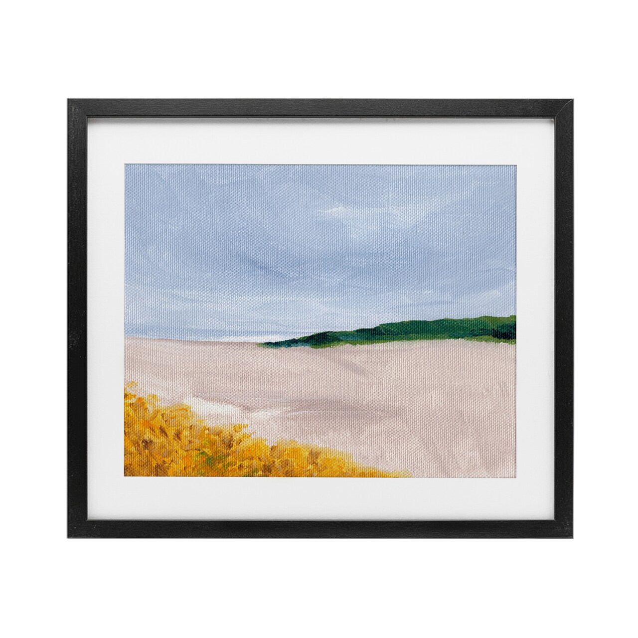 Stupell Industries Soft Sicily Landscape Framed Print Under Glass, design by Nikita Jariwala